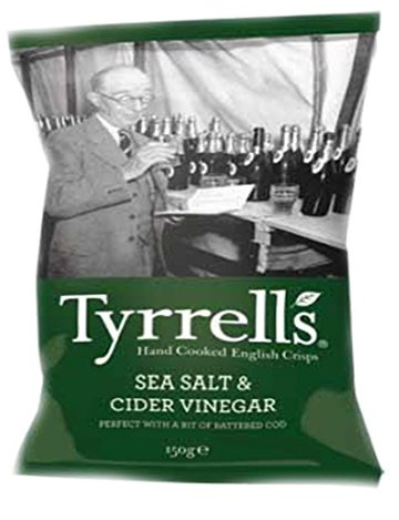 Tyrrells | Cider Vinegar & Sea Salt | 9 x 150g