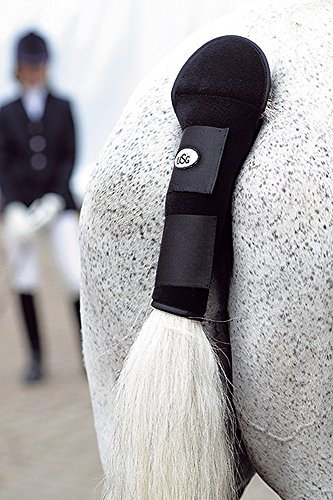 Schweifschoner Neopren m. Klett., schwarz