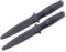 Böker Erwachsene Messer A-F Rubber Trainingsmesser Set 15.5 cm, Schwarz, Standard
