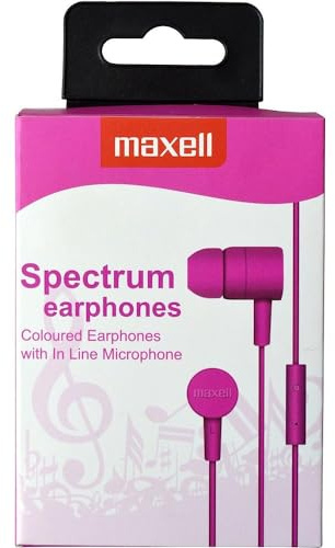 Maxell 303620 Spectrum Ohrhörer (3,5 mm Klinke) pink