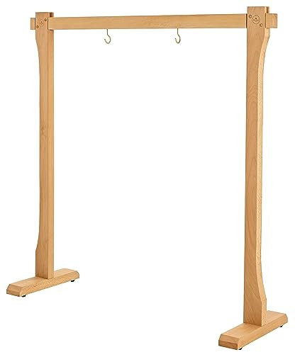 Sonic Energy Holz Gong Ständer – Zubehör für Gongs und Tam Tams bis 101 cm – Buche, natur (TMWGS-L)