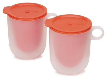 Joseph Joseph M-Cuisine Microwave Cool-Touch Mugs, Orange, Set of 2