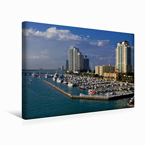 Premium Textil-Leinwand 45 x 30 cm Quer-Format Miami, Florida | Wandbild, HD-Bild auf Keilrahmen, Fertigbild auf hochwertigem Vlies, Leinwanddruck von Uwe Bade