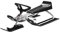 Stiga Sports Unisex Jugend Snow Racer Power White Schlitten mit Lenkrad und Bremse, WEIß