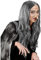 W WIDMANN MILANO Party Fashion - Perücke Crudelia, grau, Hexenperücke, Kunsthaar, für Karneval oder Halloween