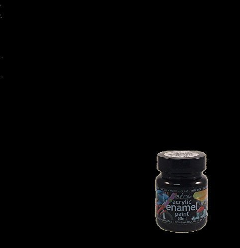 Polyvine 729870011465 Acrylic Enamel BLACK 50ML