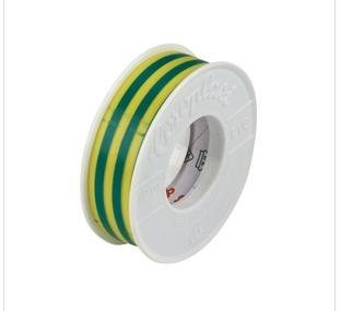 Coroplast PVC Isolierband Breite 15 mm, Länge 10 m Farbe grün/gelb