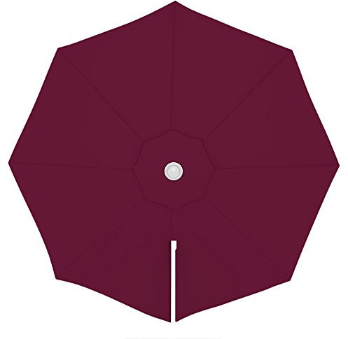 paramondo Toile de rechange pour parasol avec Air Vent pour parasol à mât excentré Parapenda (3,5m / ronde), bordeaux
