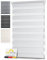 Sol Royal Doppelrollo 45 cm breit DL2 – Doppelrollo Klemmfix ohne Bohren 45x150 cm – Fensterrollo Innen Rollos für Fenster ohne Bohren – Sicht & Sonnenschutz Duo Rollo Fenster Rollos für Innen Weiß