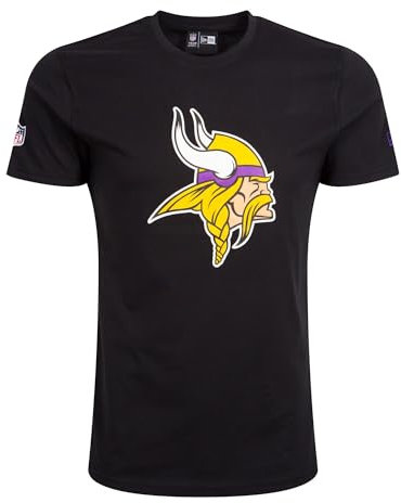 New Era - NFL Team Logo Minnesota Vikings T-Shirt, Schwarz, S