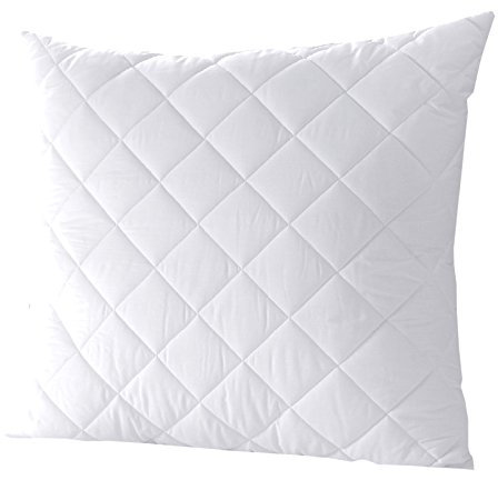 7dreams® Microfaser Kopfkissen gesteppt 80x80 cm | Allergiker geeignet, Öko-Tex Zertifiziert, Faserkugelfüllung, 1.000g Füllgewicht | Kochfest 95°C waschbar