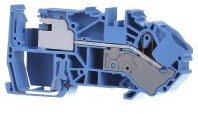 WAGO 2016-7714 - N-Trennklemmen - 1-Leiter - 76A - 250V - Federzuganschluss - Hutschiene 35mm - Thermoplast - UL 94 V0 - 12mm - 41mm - 86mm - blau