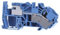 WAGO 2016-7714 - N-Trennklemmen - 1-Leiter - 76A - 250V - Federzuganschluss - Hutschiene 35mm - Thermoplast - UL 94 V0 - 12mm - 41mm - 86mm - blau
