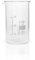3 x 100ml Becherglas aus hitzefestem Borosilikatglas, graduiert, mit Ausguss, hohe Form * Messbecher, Bechergläser, Laborglas, Laborbecher *