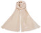 PB-SOAR 100% Seide Seidenschal Schal Halstuch Stola, einfarbiger Schal aus reiner Seide, schlicht und leicht, 8 Farben auswählbar (Beige)