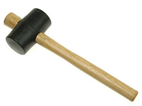 Faithfull FAIRMB214 Rubber Mallet - Black 57mm