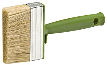 Colorus Flächenstreicher 3 cm x 10 cm | Malerpinsel für einfache Anstriche | Großer Flachpinsel mit Chinaborsten | Pinsel mit Eimerhaken | Malerwerkzeug für Wandfarben und Lasuren