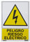 Wurko - Cartel Peligro Riesgo Eléctrico 29,7 x 21 cm