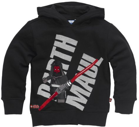 Lego Sweatshirt Darth Maul Silas 951 schwarz Star Wars, Kleidergröße:128, Farbe:Schwarz