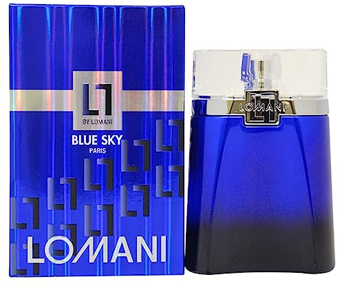 Lomani Eau de Toilette Spray for Men, Blue Sky, 3.3 Ounce