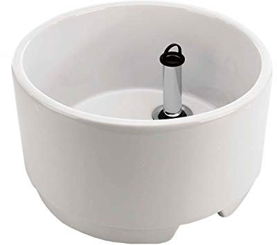 eliga Fußbecken aus Sanitärkeramik weiß, rund