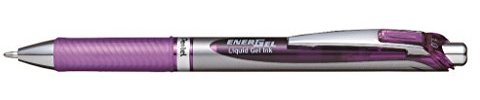 Pentel BL80-VX EnerGel Retractable Gel Ink Rollerball Pen,Purple,1 mm