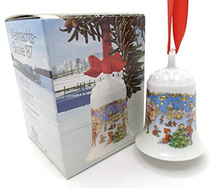 Porzellanglocke Weihnachtsglocke 1987 - Hutschenreuther - in OVP -