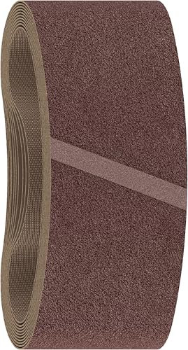 Bosch 10x PRO Paint on Wood and Hardwood X440 Schleifband für Schleifer (für Farbe auf Holz, Hartholz, 100 x 610 mm, Körnung 60, Professional Zubehör Bandschleifer)