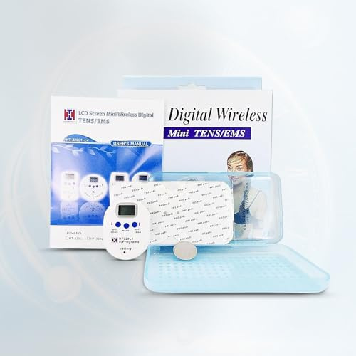 Digital Portable Tens and EMS Machine | Wireless Remote Controlling | Self-Adhesive Electrode Pad | 2-in-1 Pain Reliever and Nerve Stimulator | Healthcare World