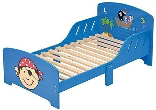 4Uniq Kinderbett Pirat blau lackiert Bettgestell Spielbett Holzbett Bett