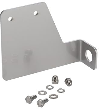 Kennzeichenhalter seitlich, aus Edelstahl, mit Befestigungsmaterial - für Simson SR1, SR2, KR50