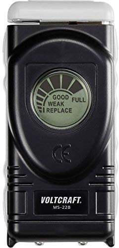 VOLTCRAFT Batterietester MS228 Messbereich (Batterietester) 1,5 V, 1,55 V, 9 V Batterie MS228