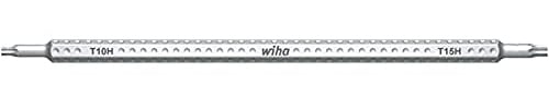 Wiha Schraubendreher mit Wechselklinge SYSTEM 6 TORX® Tamper Resistant (mit Bohrung) (27633) T20H - T25H x 150 mm, variable Klingenlänge, schnelles Umstecken, Teleskop, ergonomischer Griff, ausziehbar