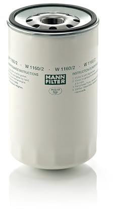 MANN-FILTER, W 1160/2 Oil Filter | For Trucks & Buses, Highest Filtration Performance, Engine Protection, High Quality Sealing, True OE Engineering
