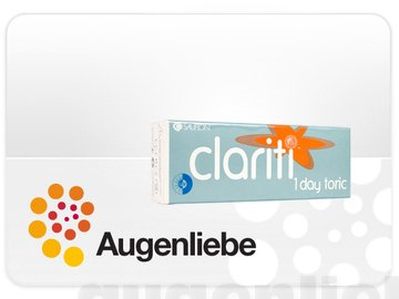 Clariti 1 Day Toric Kontaktlinsen täglichen Ring R 8.6, D 14.3,-Dioptrie, Zylinder -0.75, Achse 160 – 30 Astigmatism