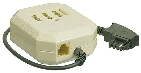 goobay 10er Set Wentronic TAE 20NFF Verlängerung (Stecker F auf Dose NFF codiert und RJ11) 0,2m