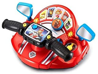 VTech - Pat' Patrouille, Super Pilote Éducatif, Simulateur de Conduite, Quad, Aéroglisseur et Moto-Neige, Jouet Paw Patrol Sons et Lumières, Cadeau Enfant de 3 Ans à 7 Ans - Contenu en Français