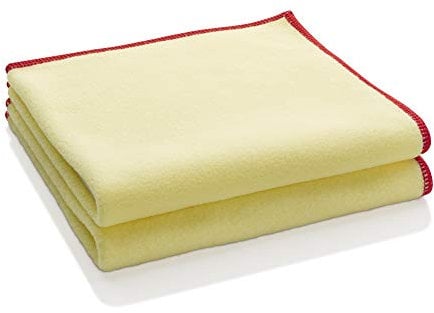 e-cloth Chiffon Anti-poussière, Polyester, Jaune, Pack de 2