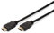 DIGITUS HDMI High Speed Anschlusskabel, Typ A St/St, 5.0m, m/Ethernet, Full HD 60p, gold, sw