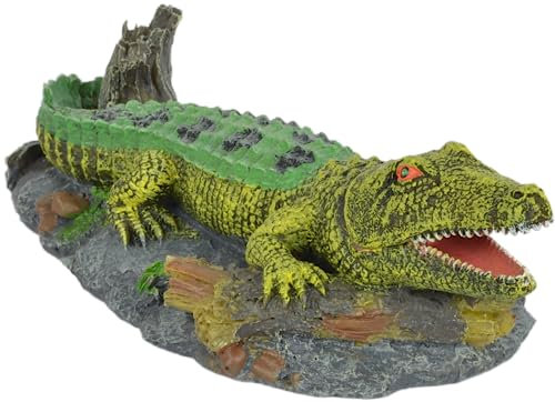 Supa Luftbetriebenes Bubbler-Krokodil-Aquarium oder Aquarium-Ornament, hilft Ihr Aquarium zu belüften, sehr detailliert.