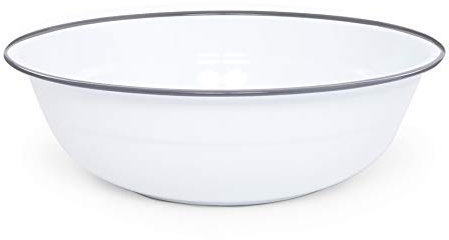 Crow Canyon Timpanon Waschbecken Solid White with Grey Trim