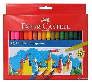 Faber-Castell 554236 - Filzstifte, im Kartonetui, 36 Stück