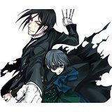 Anime Ciel And Sebastain Black Butler MousePad Personalized Custom Mouse Pad Oblong Shaped in 9.84x7.87 Gaming Mouse Pad/Mat
