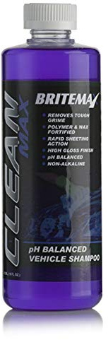 BRITEMAX Clean Max - pH balanced wax & polymer fortified shampoo 473ml