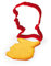 Angela Merkel Souvenir & Ausstechform in rot
