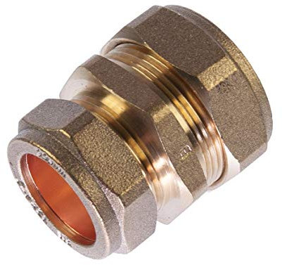 28mm x 22mm Compression Reducer Coupling Brass Plumbing Pipe Fitting Thunderfix