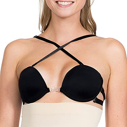 MAGIC Bodyfashion Damen Multiway BH multi way bra, Einfarbig, 85B/80C/75D/80D (Herstellergröße: 4), Schwarz (black 100)