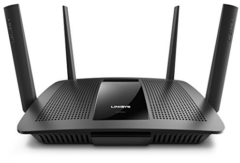 Linksys EA8500-UK Max-Stream Dual Band 4 x 4 MU-MIMO AC2600 Smart Wi-Fi Router with USB 3.0, 4 x Gigabit Ethernet Ports, eSata Port, Black