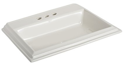 Mansfield Plumbing Brentwood Self-Rimming Bathroom Sink - 4 Faucet Centers 254410000