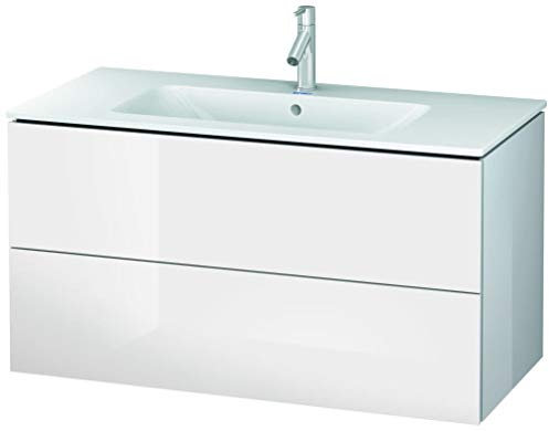 Duravit LC624202222 LC6242 L-Cube 40 Single Wall Mounted Wood Vanity Cabinet Only - Less Vanity Top